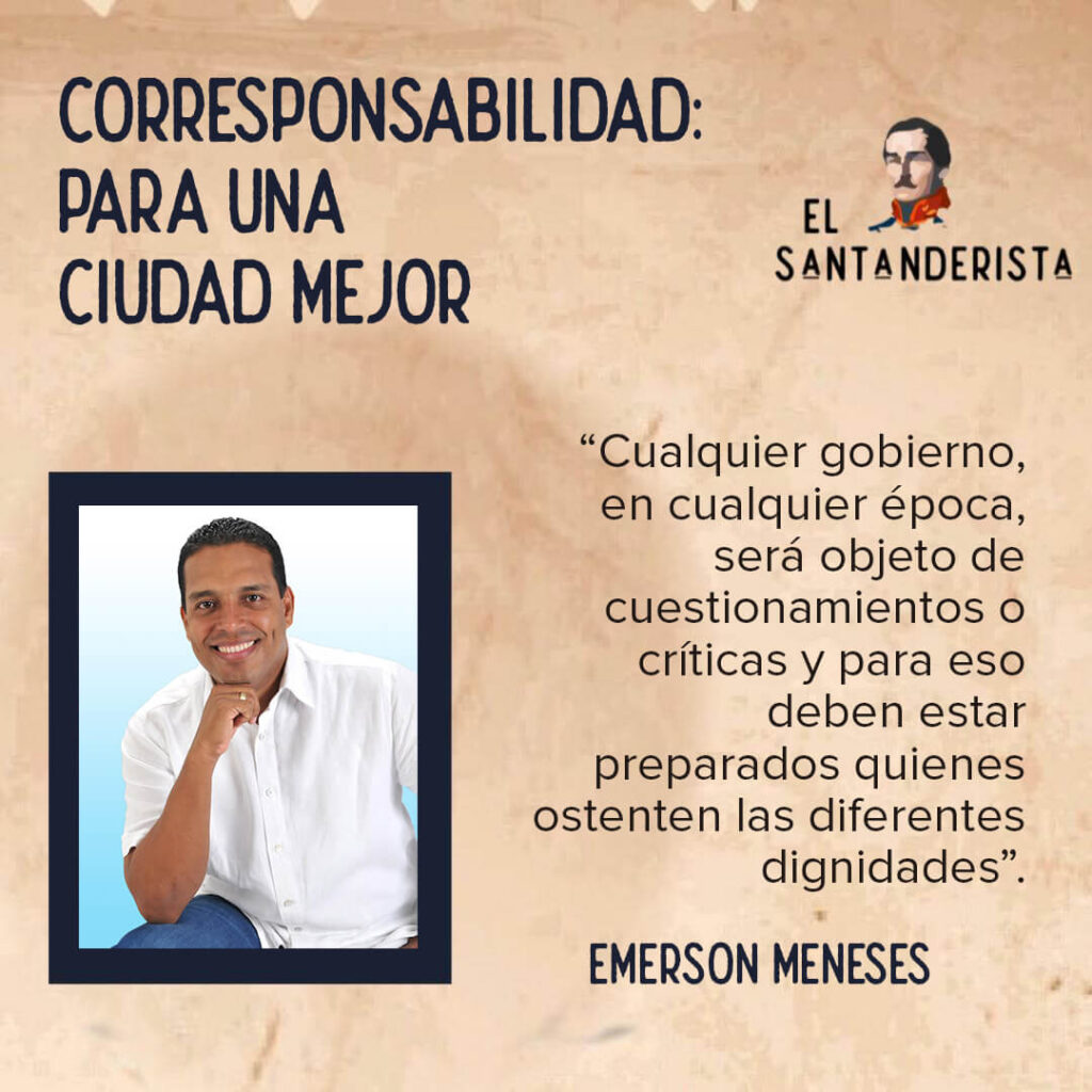 corresponsabilidad para una ciudad mejor emerson meneses el santanderista
